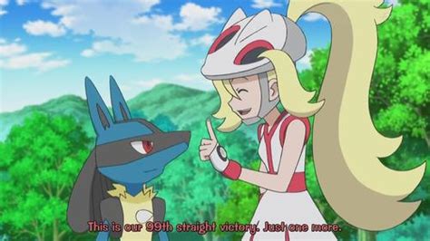 clemont notes how despite giving no order lucario went for the power up punch by himself