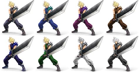 Made Some Alt Costumes For Cloud Strife I Tried To Make Them Not As