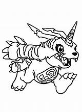 Digimon Gabumon Yamato Ishida Coloringsun sketch template