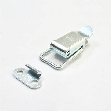 mm straight wire white zinc plated loop latch  keeper small latches ajile