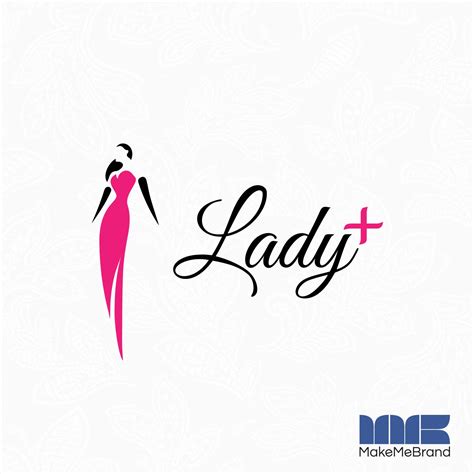 business logo designed  atladyplusfashiondesign presenting fashiondesign lady pink color