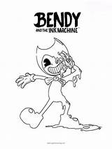 Bendy Ink Machine Coloring Pages Everfreecoloring Printable sketch template