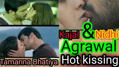 kajal agarwal nidhi agrawal hot kissing scene  al al