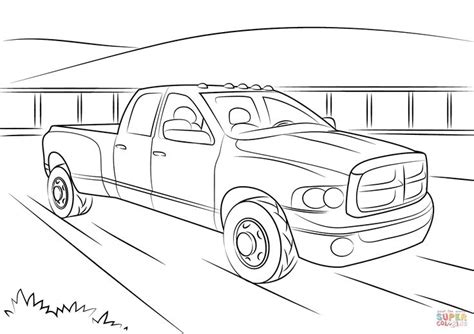 dodge ram  super coloring truck coloring pages cars coloring