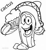 Cactus Kaktus Ausmalbilder Cool2bkids Cerveza Bebiendo Kostenlos Getdrawings Dibujosonline Sheets Worksheet Alphabet sketch template