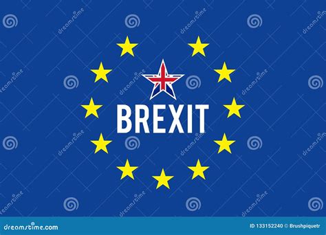 brexit flag stock vector illustration  kingdom blue
