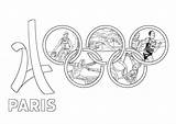 2024 Paris Olympic Coloring Games Drawing Rings Sport Pages Logo Sports Kids Olympics Summer Color Children Simple Getdrawings Drawings Print sketch template