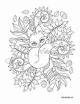 Coloring Pages Edwina Adult Autumn Printable Fox Namee Mc Sheets Magic Kids Mcnamee Mandala Books Colouring Adults Owl Animal Drawings sketch template