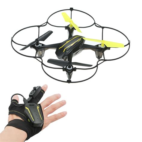 mini drone  kids indoor drone small rc quadcopter  glove sensor controller  flips