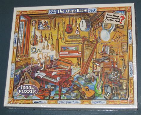 Sold 1000 Piece Jigsaw Puzzle The Music Room Instruments White