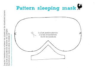 van ons thuis  pattern sleeping mask   kids