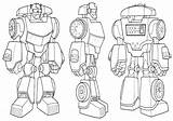Rescue Coloring Bots Pages Print sketch template