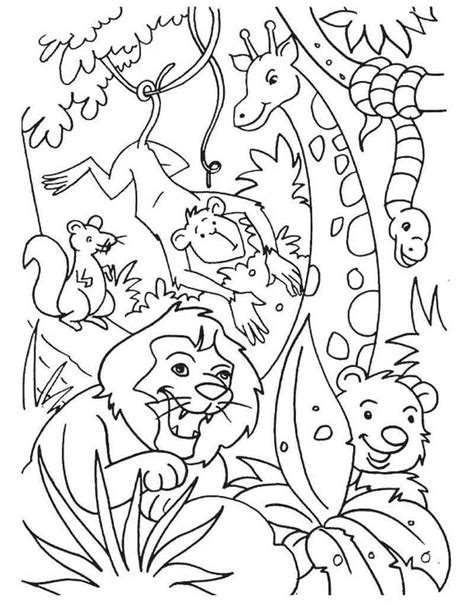pin  omayma makny  yaya   jungle coloring pages animal