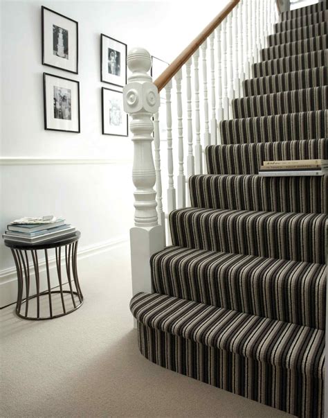 bit  striped carpet   stairs carpet staircase stairs  living room striped carpet