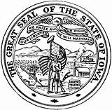 Iowa Seal State Divorce Great Seals Clipart Records Ia Flags Etc States United Usf Edu Medium Original sketch template