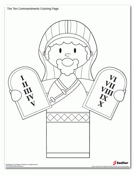 ten commandments colouring pages page  coloring pages cute