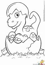 Coloring Dinosaur Baby Dino Pages Egg Hatching Cute Dinosaurier Printable Drawing Clipart Målarbilder Animals Colouring Getdrawings Clip Sheets Dinosaurs Cliparts sketch template