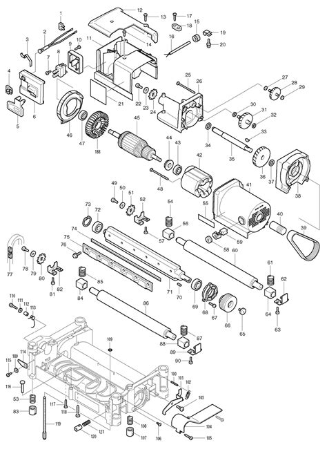 buy makita   planer replacement tool parts makita  diagram