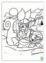 Coloring Neopets Desert Lost Dinokids Pages sketch template