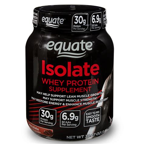 equate isolate whey protein powder chocolate  protein  lb