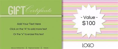 gift certificate template hair salon  facts  gift certificate