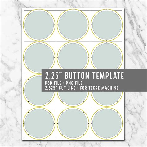 instant   button template  cut  etsy