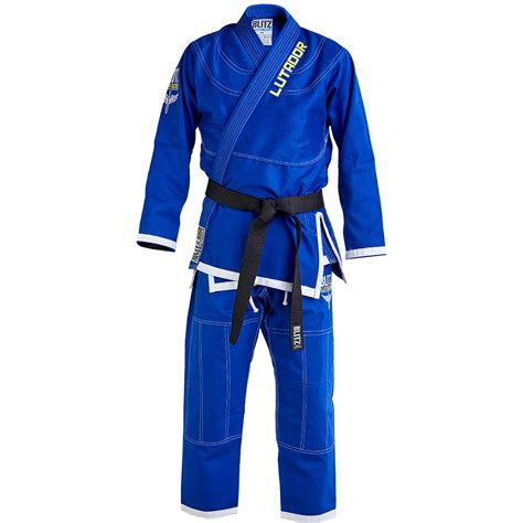 blitz adult lutador brazilian jiu jitsu gi blue