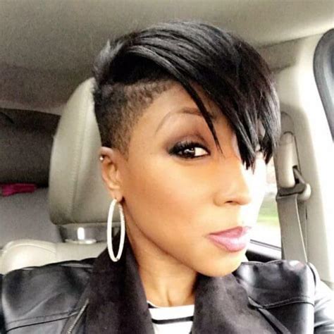 35 short haircuts for black women shaved on sides