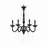 Chandelier Silhouette Getdrawings Vector sketch template