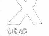 Symbols Mathematical Times Colouring sketch template