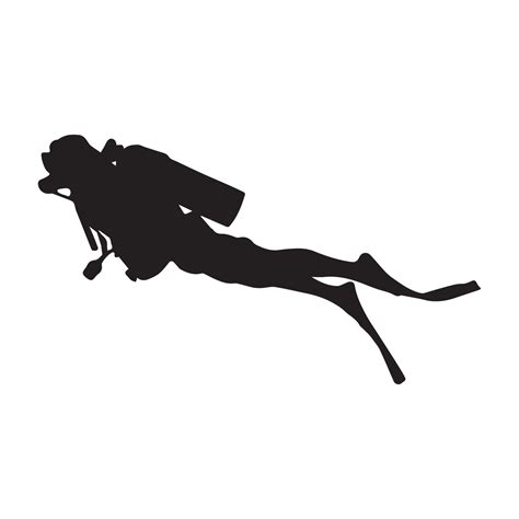 diving silhouette vector art icons  graphics
