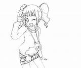 Happy Yayoi Takatsuki Idolmaster Coloring Pages sketch template
