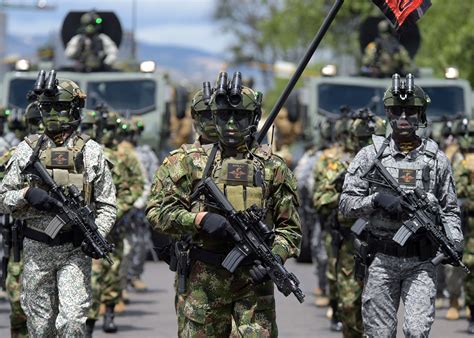 muestra de las fuerzas militares en el festival de verano  bogotagovco