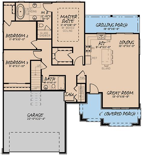 plan mk  bed traditional house plan  bonus room  garage room  garage