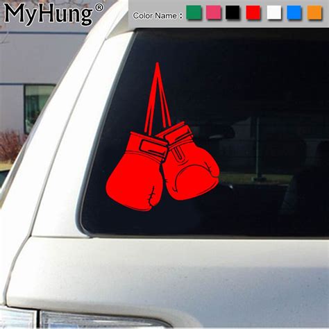 10 2 14 5cm New Boxing Gloves Sport Sticker Funny Vinyl Decal Car