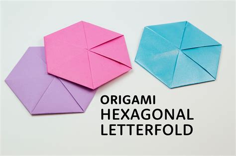 origami hexagonal letterfold   paper