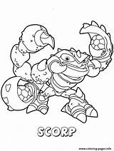 Coloring Scorp Swap Skylanders Force Pages Colouring Print Printable Search Again Bar Case Looking Don Use Find Color sketch template
