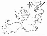 Unicorn Heart Coloring Pages Cute Printable Categories sketch template