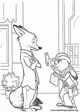 Zootopia Pages Coloring Print Kids Colorpages sketch template