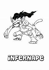 Pokemon Coloring Pages Print Printable Fire Infernape Ex Color Type Hellokids Cards Kids Sheets Getcolorings Bestcoloringpagesforkids Colorear Para Choose Board sketch template