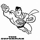 Superman Coloring Outline Drawing Cartoon Vectors Cartoons Tags sketch template