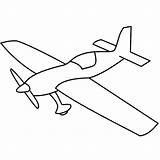 Airplane Coloring Plane Drawing Simple Sketch Airplanes Easy Propeller War Basic Transportation Kids Military Pages Line Drawings Printable Aeroplane Color sketch template