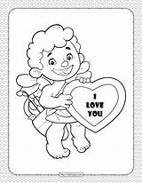 Cupid Coloringoo sketch template