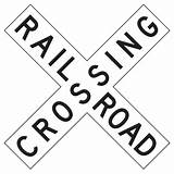 Railroad Crossing Sign Clip Signs Printable Tracks Train Track Coloring Printablee Post Via Templates sketch template