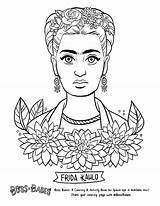 Frida Kahlo Coloring Pages Feminist Beyonce Printable Book Color Women Drawing Sheets History Getcolorings Getdrawings Template Drawings Print Colorings sketch template
