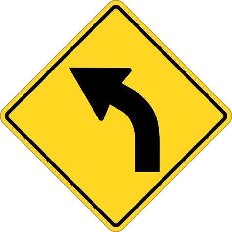 turn left arrow road  vector graphic  pixabay