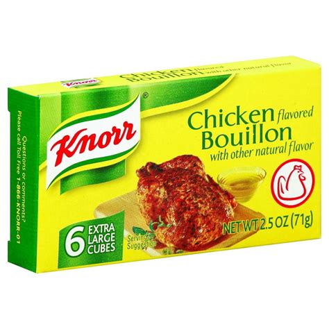 knorr bouillon cubes chicken extra large  oz case