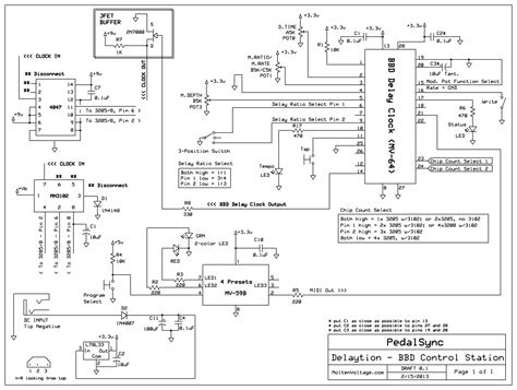 delaytion tutorial analog delay controller  pedalsync bbd delay clock chip mv