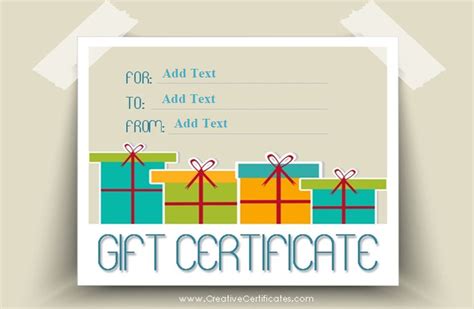 printable gift certificates templates tutorial pics