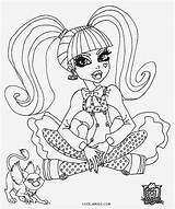 Monster High Coloring Pages Draculaura Cool2bkids Printable sketch template